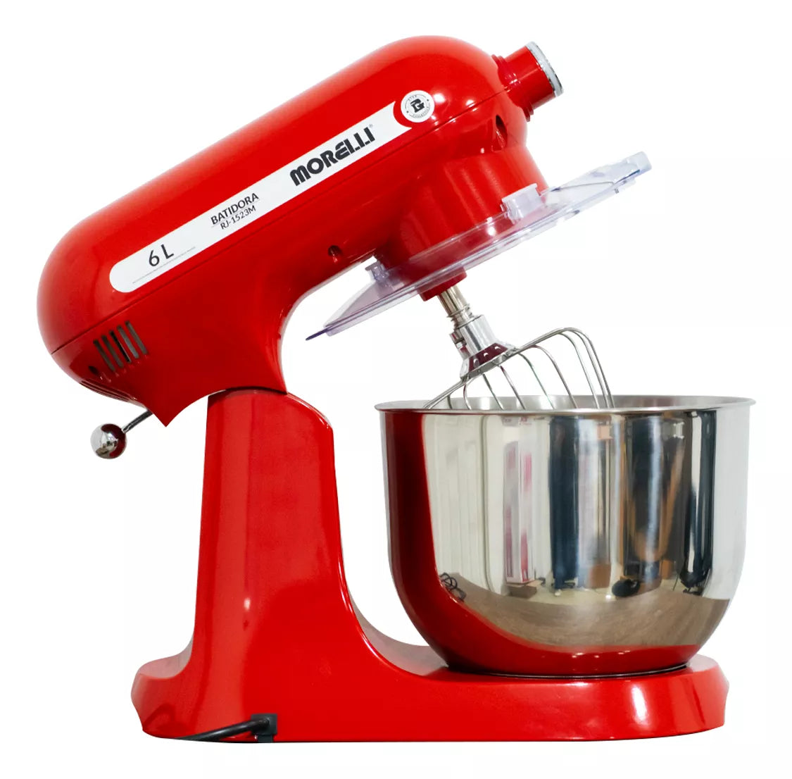 Batidora De Pedestal Morelli De 6 Litros Con 10 Velocidades Color rojo