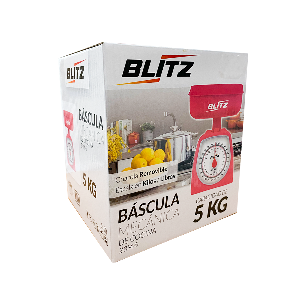 Bascula Mecánica De Cocina Blitz Zbm-5