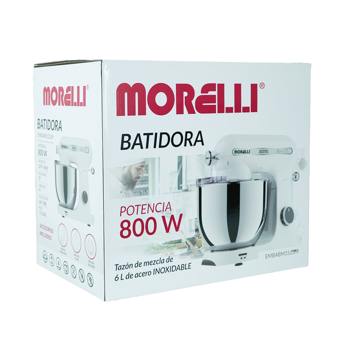 Set De Batidora Morelli 6litros Y Juego De Accesorios