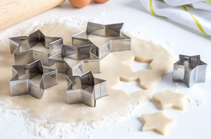 Cortadores De Galleta De Estrella Acero Inoxidable 6pzas