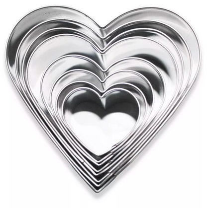 Cortadores De Galleta De Corazón Acero Inoxidable 8 Piezas