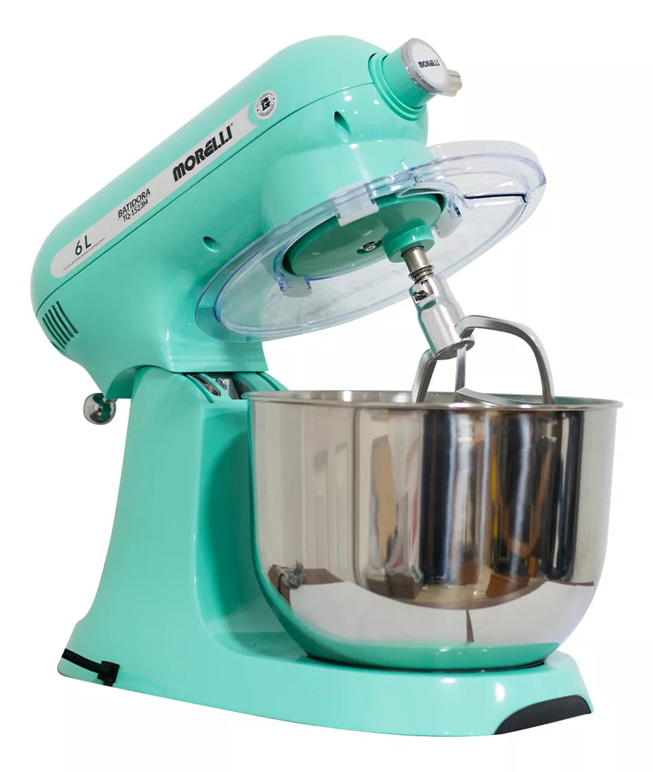 Batidora De Pedestal Morelli De 6 Litros Con 10 Velocidades turquesa